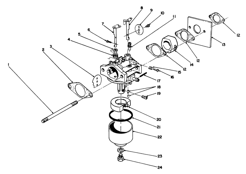 Carburetor Assembly model No 47pl0 3