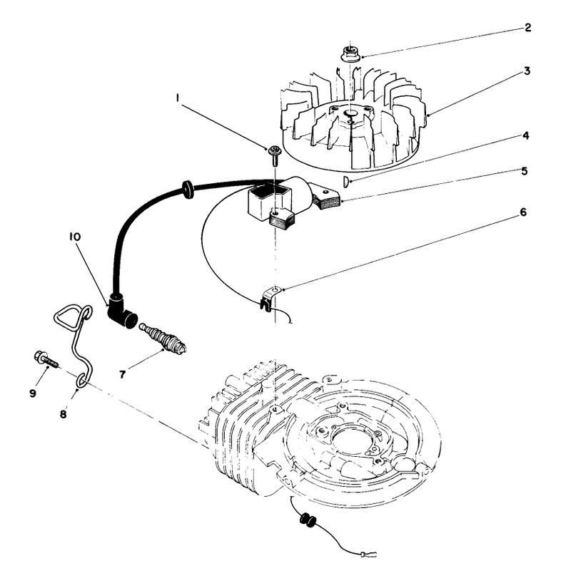 Flywheel and Magneto Assembly