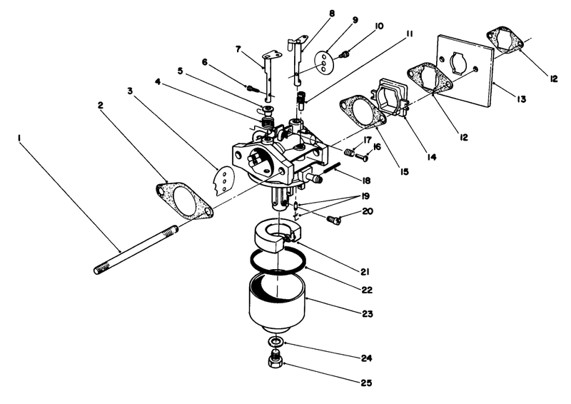 Carburetor Assembly model No 47pg6
