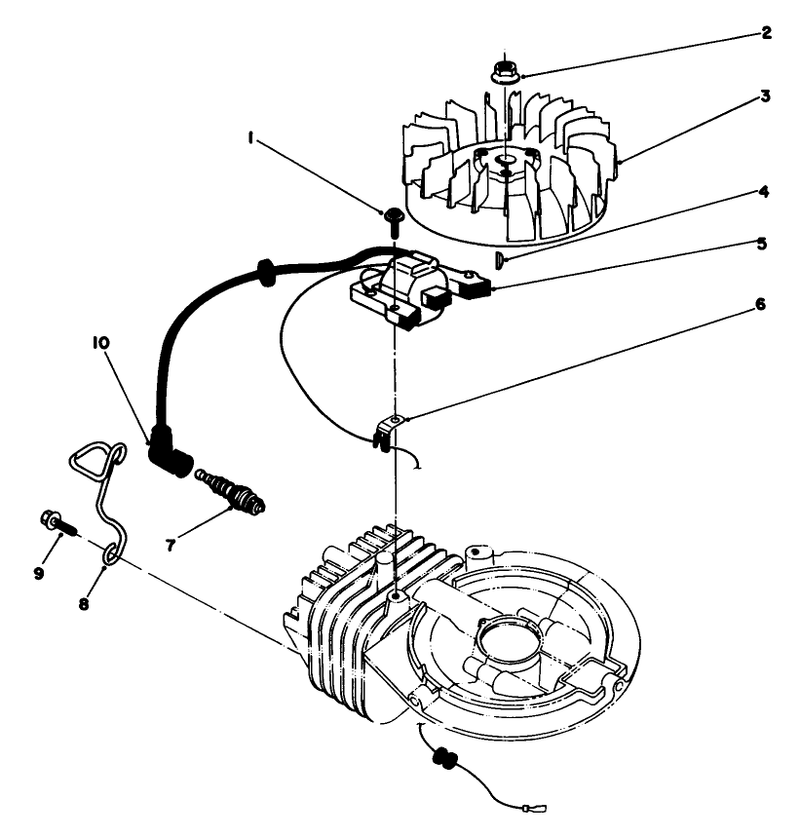 Flywheel And Magneto Assembly model No 47pg6