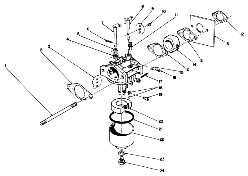Carburetor Assembly model No 47pm1 3