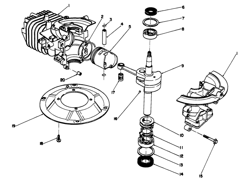 Crankshaft Assembly model No 47pm1 3