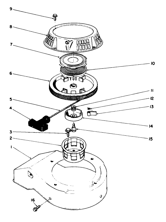 Recoil Assembly model No 47pm1 3