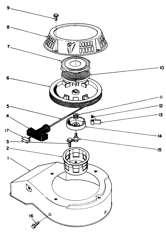 Recoil Assembly model No 47pk9 3