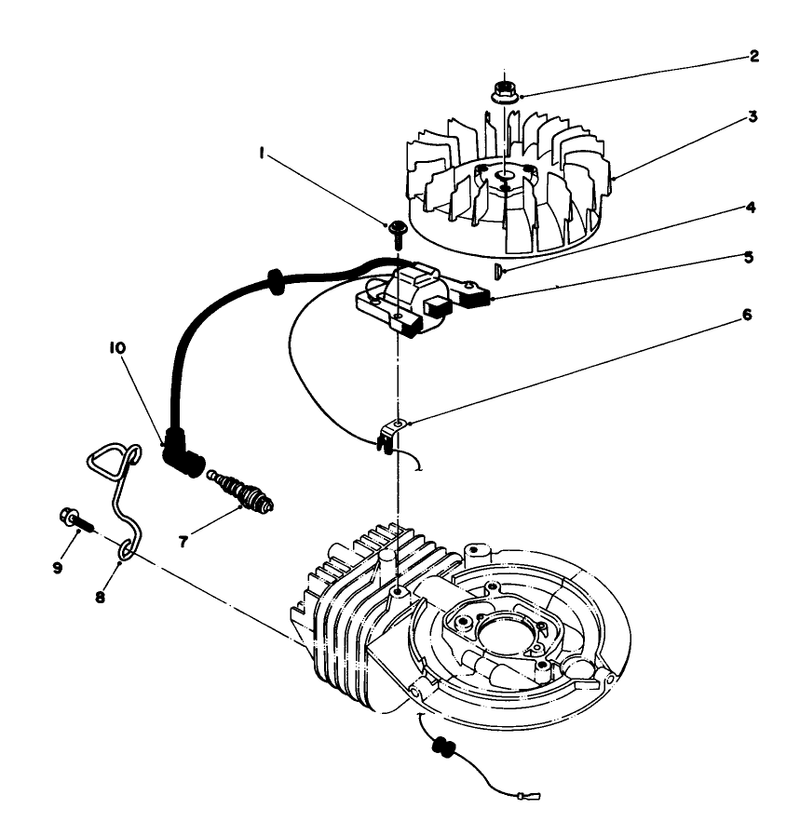 Flywheel and Magneto Assembly