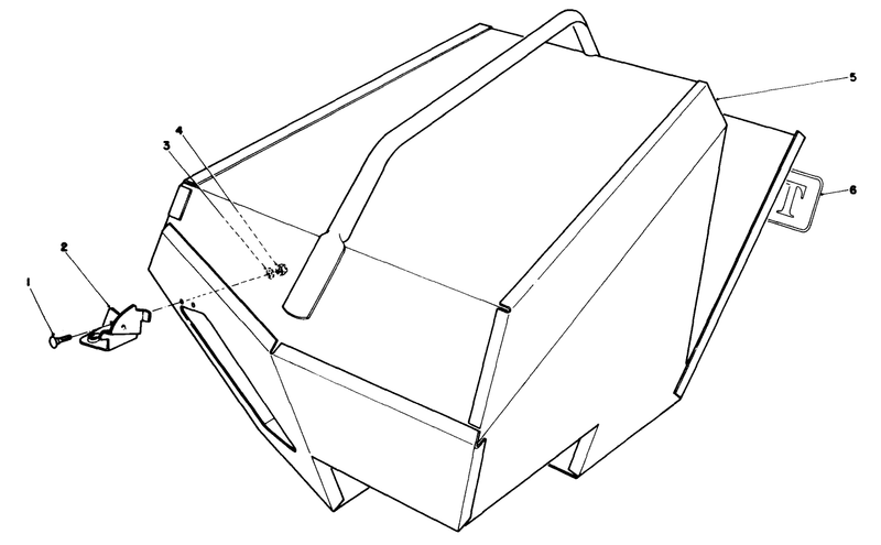 Steel Grass Catcher model 22099 optional
