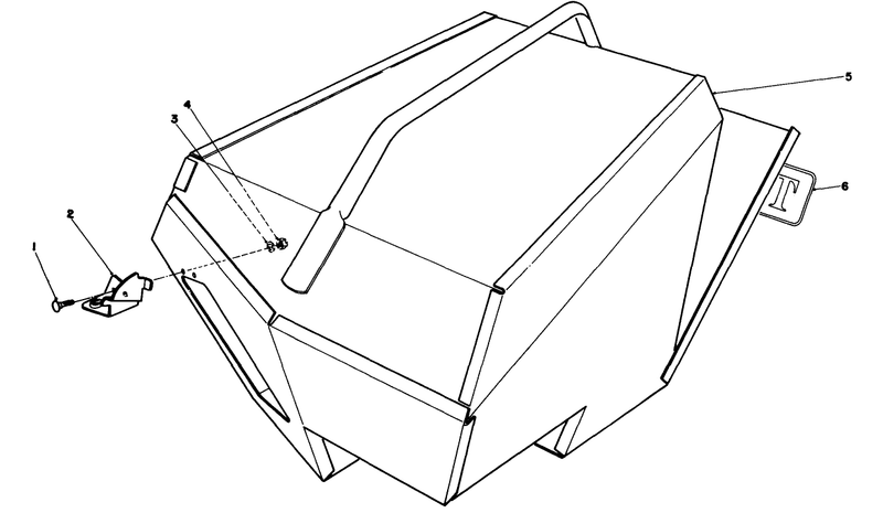 Steel Grass Catcher model 22099 optional