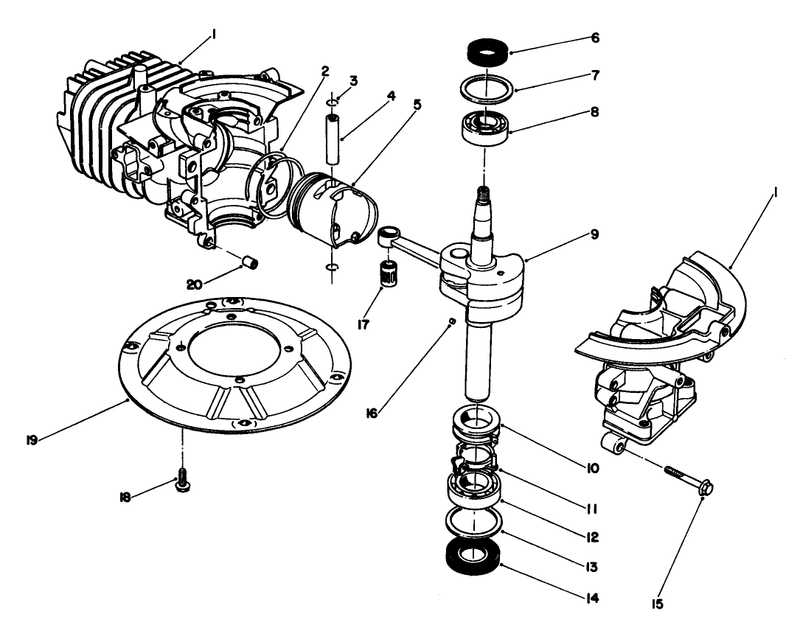 Crankshaft Assembly model No 47pl0 3