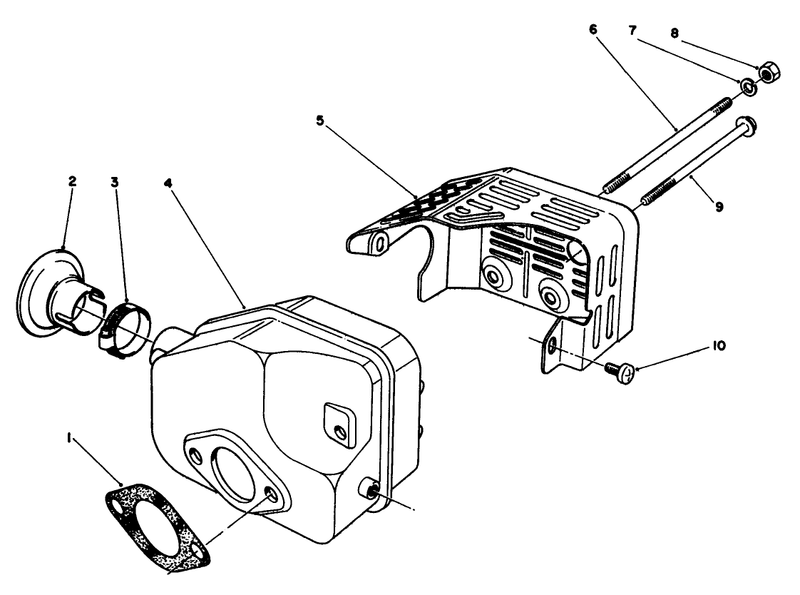 Muffler Assembly model No 47pl0 3