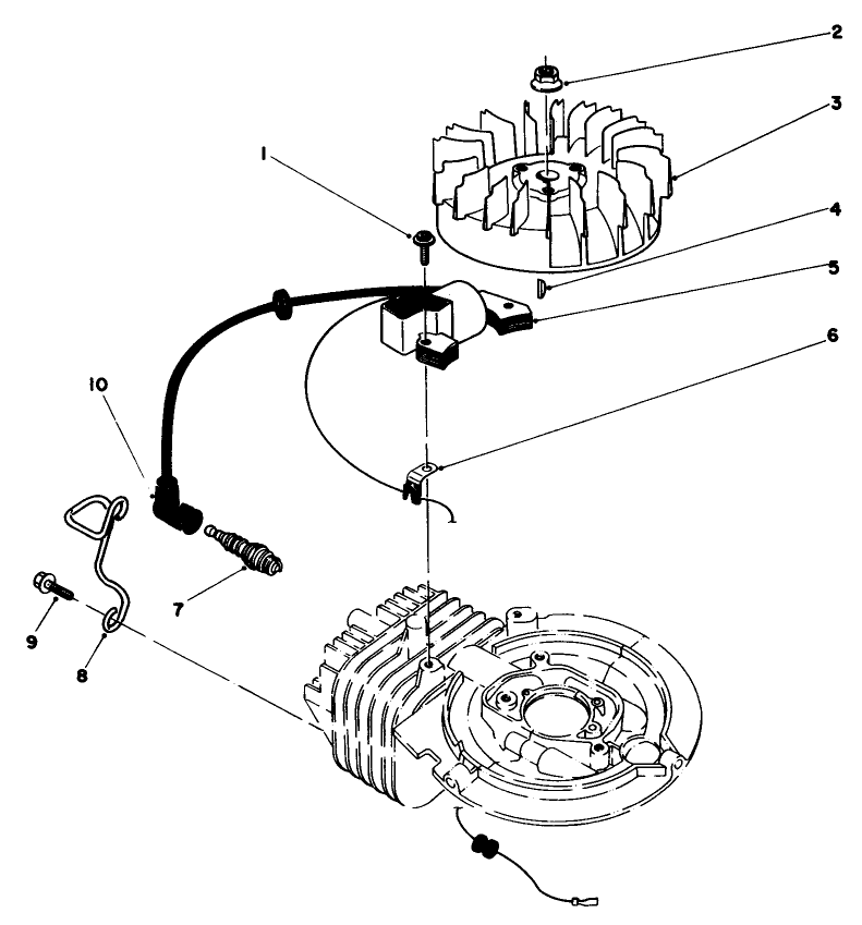 Flywheel and Magneto Assembly