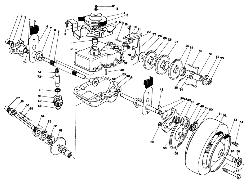 Gear Case Assembly model 22035 Continued