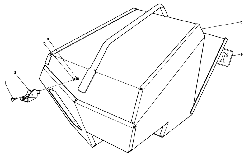 Steel Grass Catcher model 22099 optional