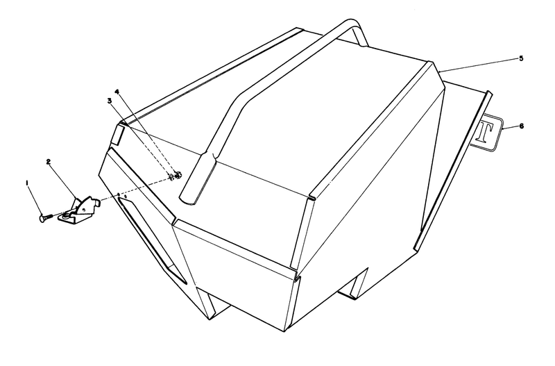 Steel Grass Catcher model 22099 optional