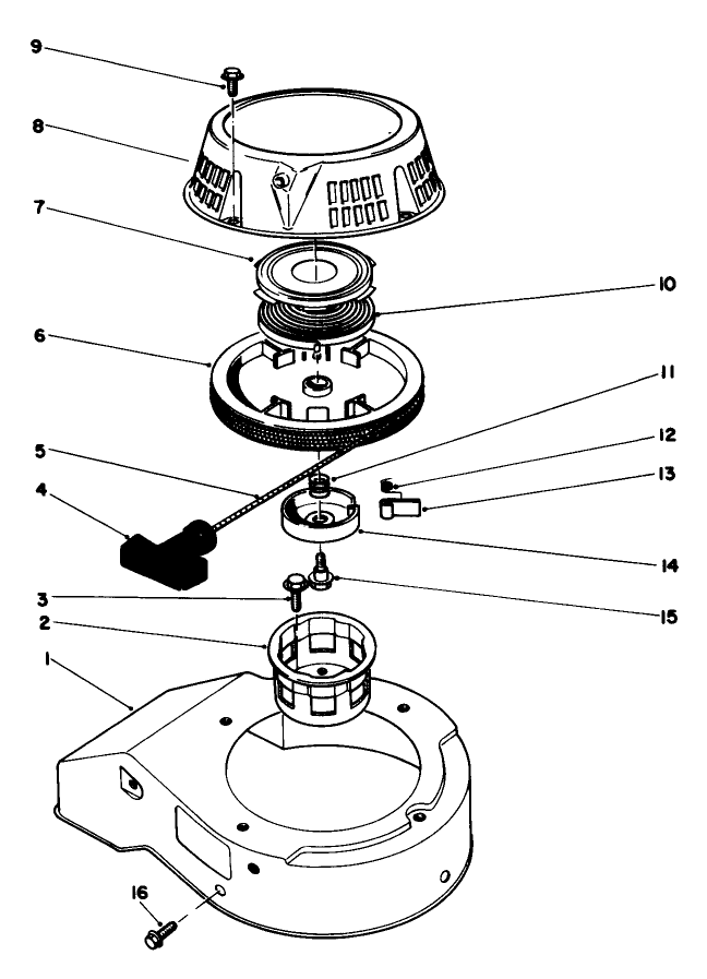 Recoil Assembly model No 47pg6