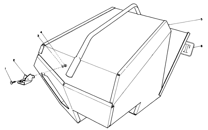 Steel Grass Catcher model 22099 optional