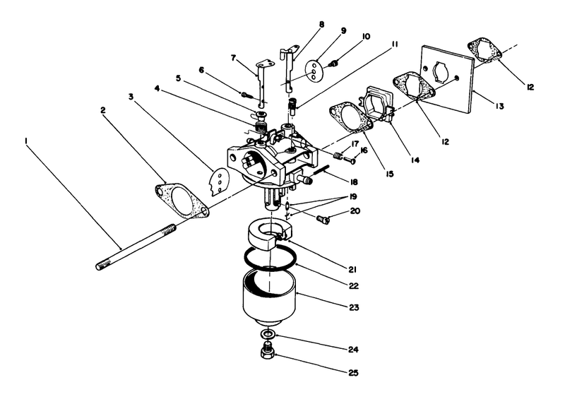 Carburetor Assembly model No 47pj8