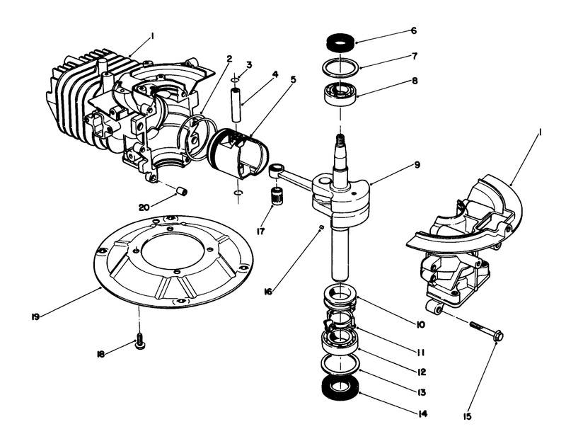 Crankshaft Assembly model No 47pj8