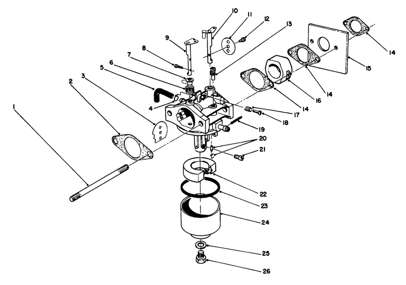 Carburetor Assembly model No 47pk9 3