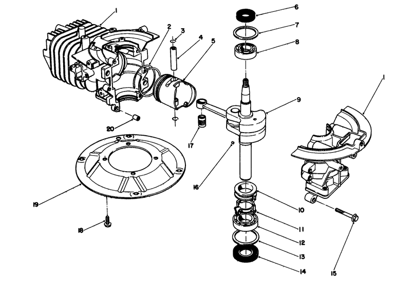 Crankshaft Assembly model No 47pk9 3
