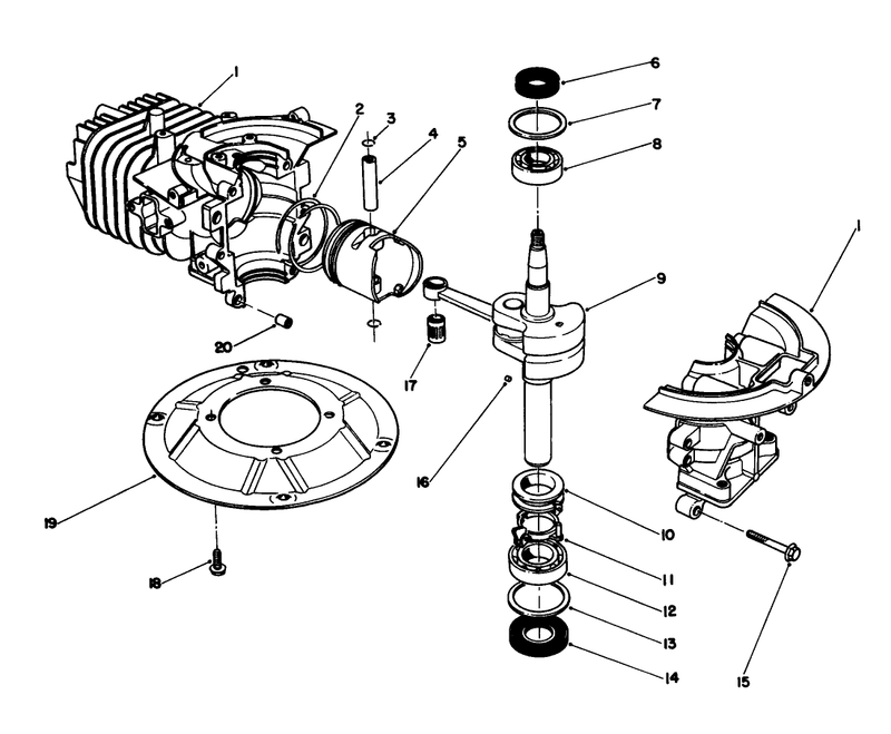 Crankshaft Assembly model No 47pl0 3