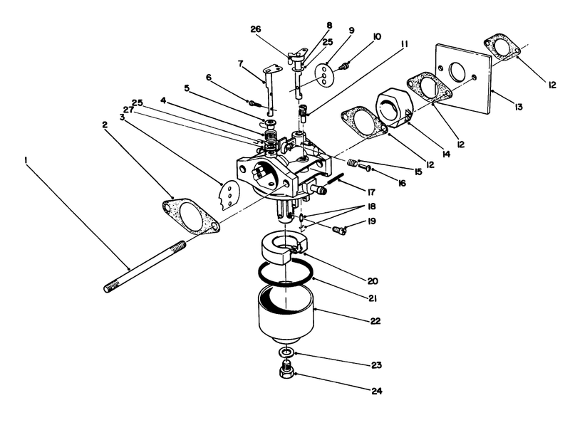 Carburetor Assembly model No 47pn2 3