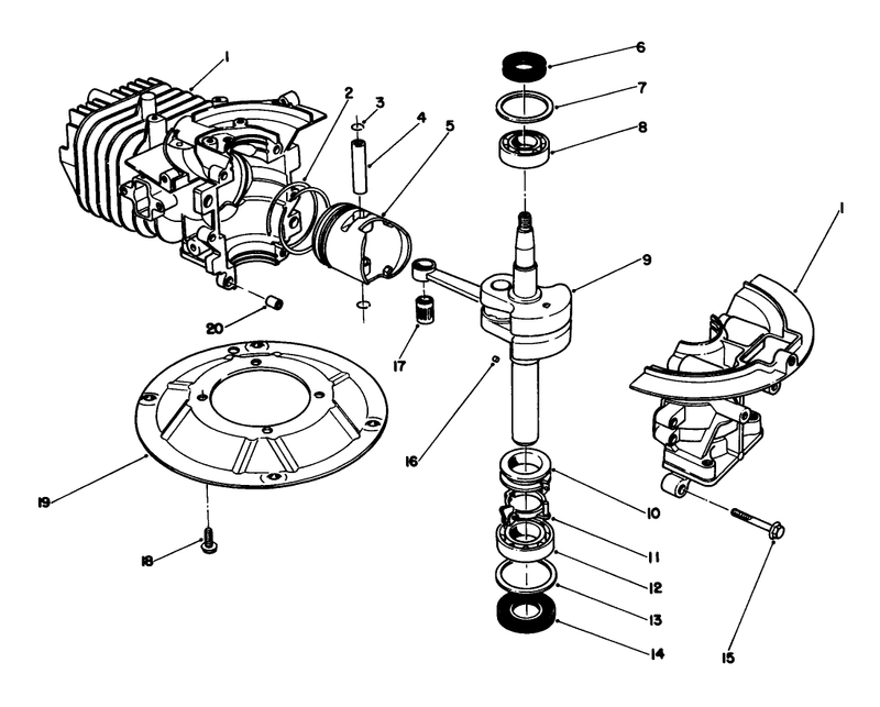 Crankshaft Assembly model No 47pn2 3