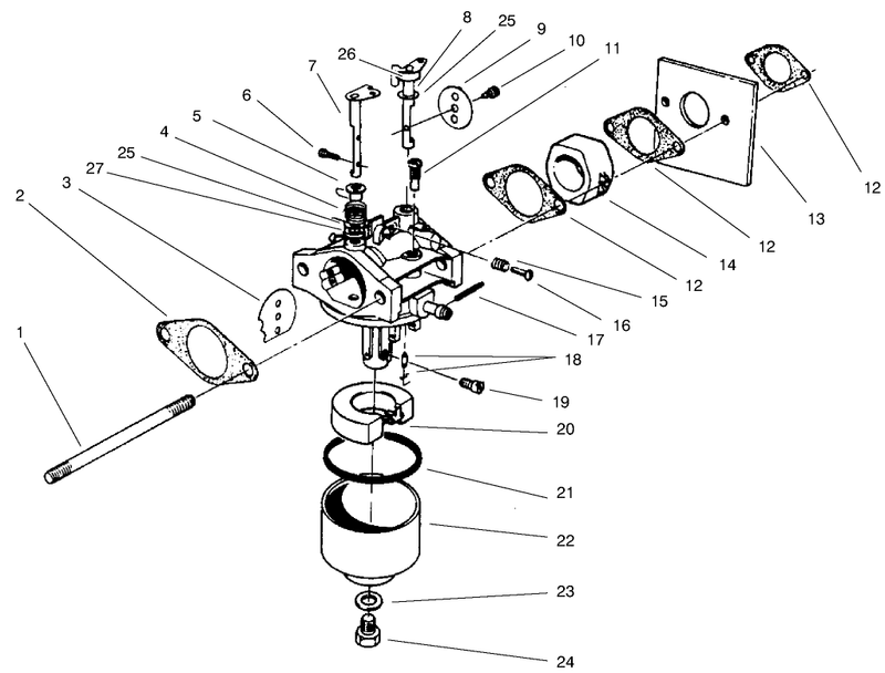 Carburetor Assembly model No 47pv9 3
