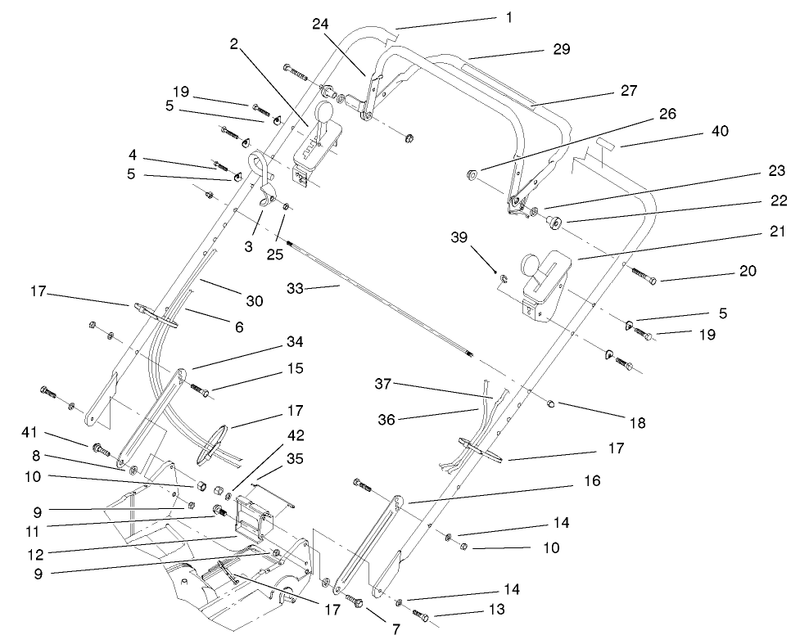 Handle And Controls Assembly