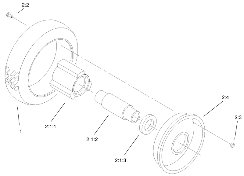 Front Wheel and Tire Assembly