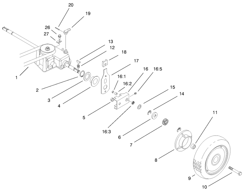 Gear Case and Rear Axle Assembly
