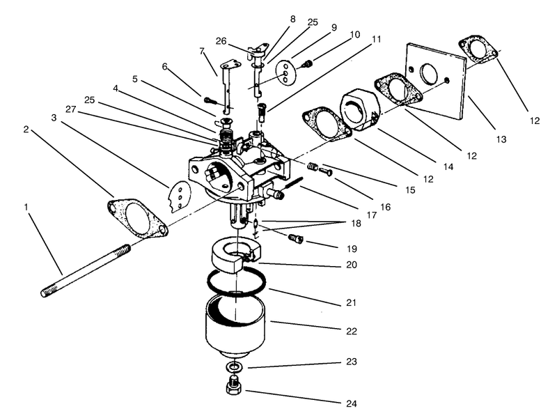 Carburetor Assembly model No 47ps5 3model No 22038bmodel No 47pt6 3model No 22038