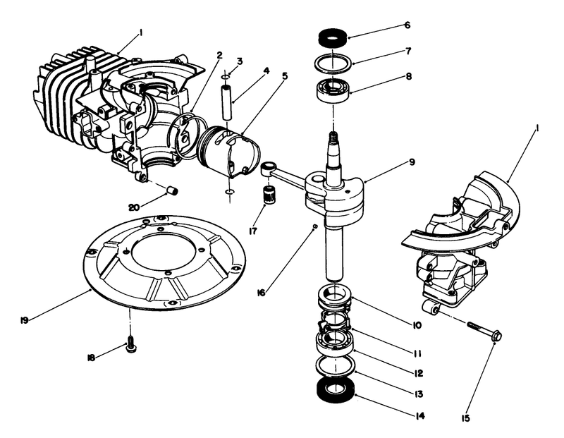 Crankshaft Assembly model No 47pl0 3