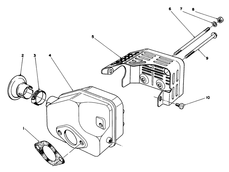 Muffler Assembly model No 47pl0 3