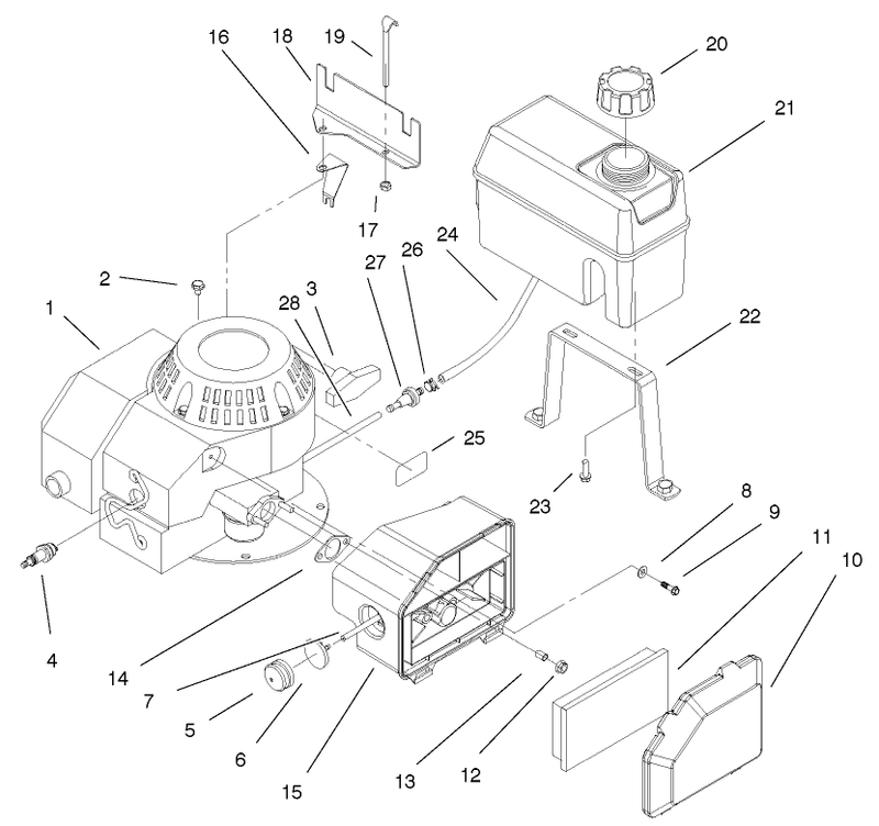 Fuel Tank And Bracket Assembly