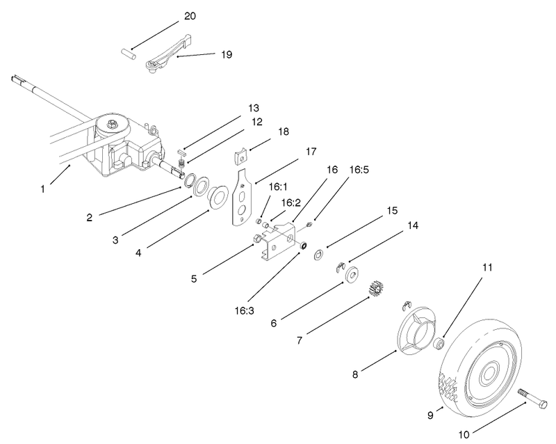 Gear Case And Rear Wheel Assembly