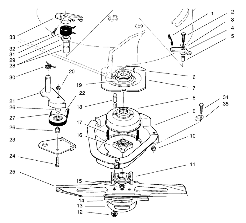 Blade Brake Clutch Assembly