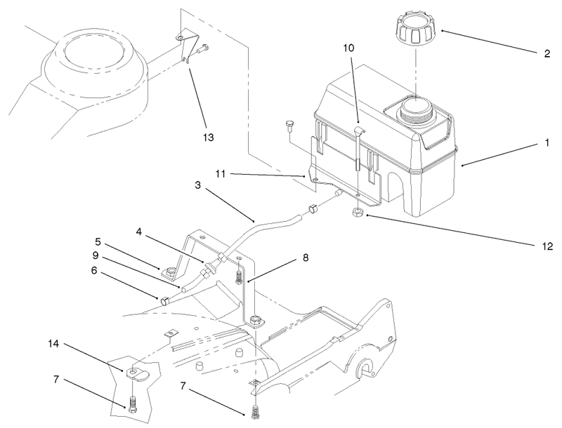 Fuel Tank And Bracket Assembly