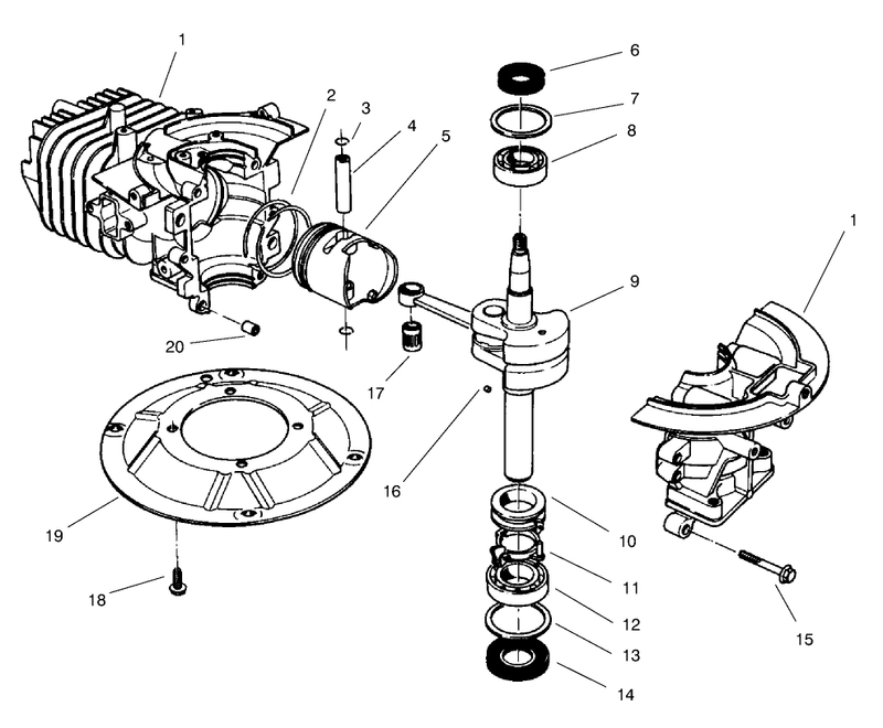 Crankshaft Assembly model No 47pt7 7