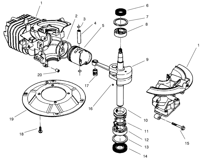 Crankshaft Assembly model No 47pv9 7
