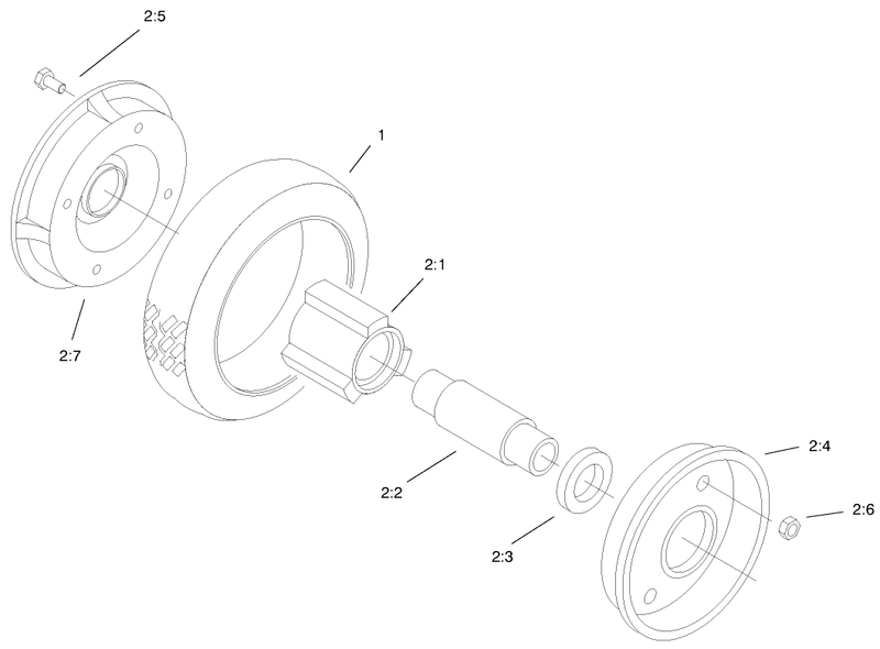 Rear Wheel and Tire Assembly