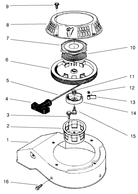 Recoil Assembly model No 47pv9 7