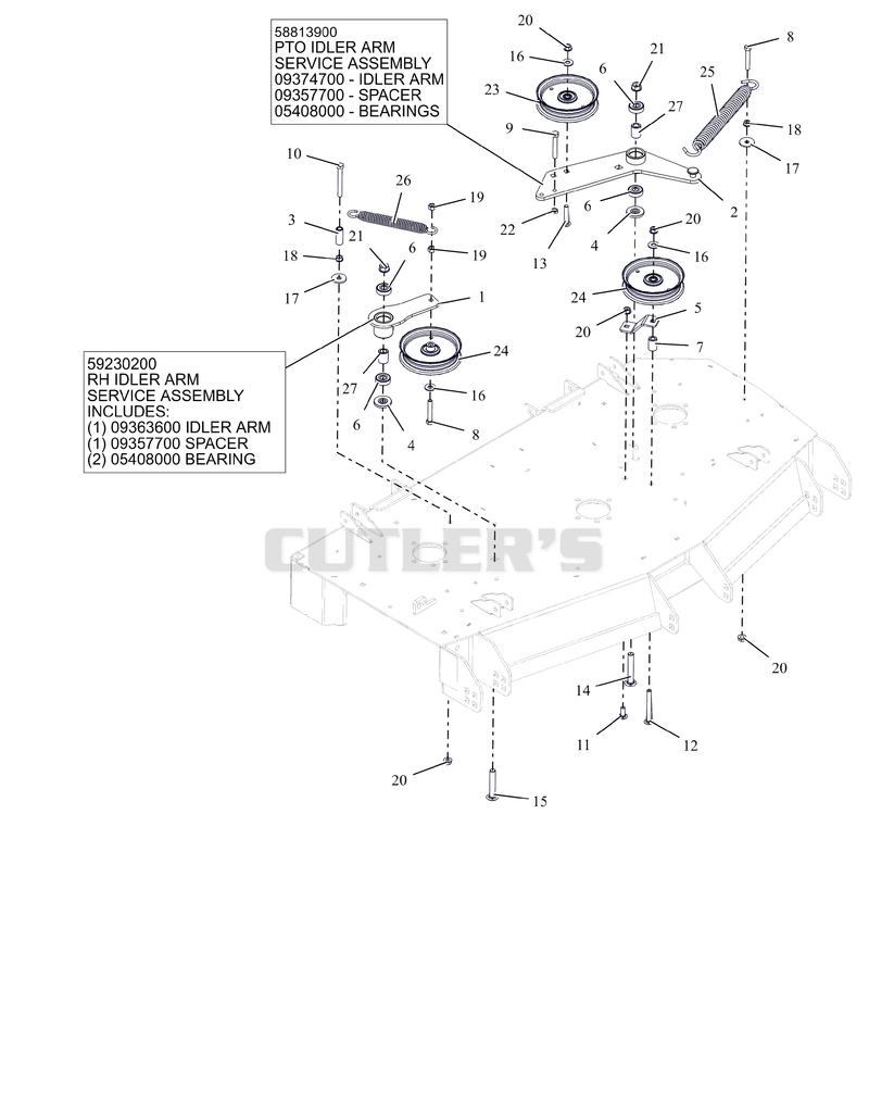 Deck Drive Idlers - 48"
