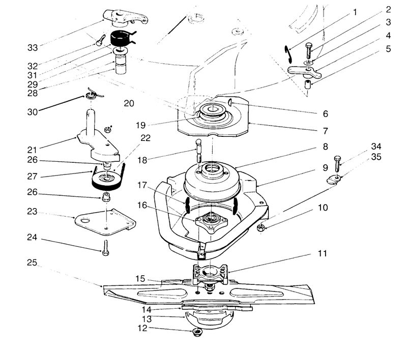 Blade Brake Clutch Assembly