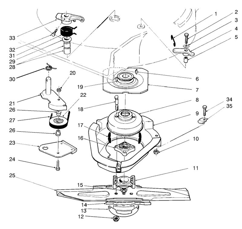 Blade Brake Clutch Assembly