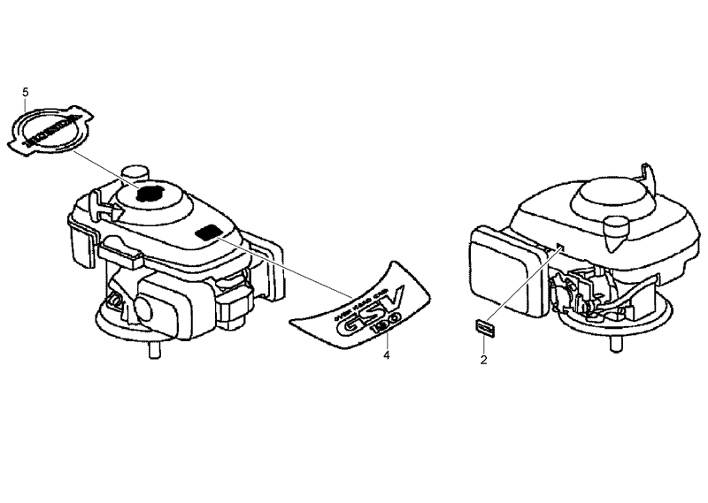 Label Assembly Honda GSV190LA A3T