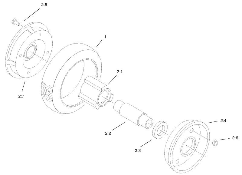 Rear Wheel and Tire Assembly