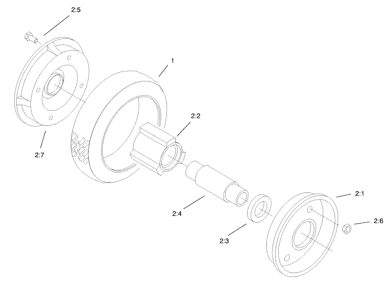 Rear Wheel and Tire Assembly