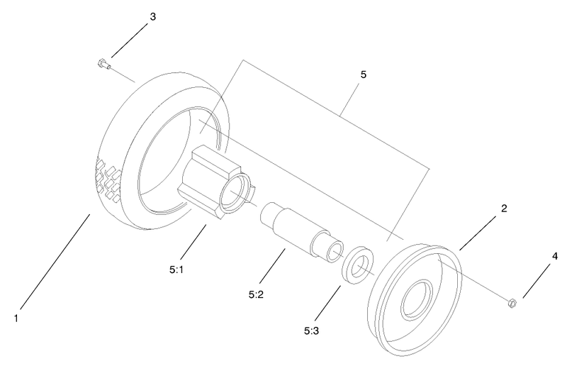 Front Wheel and Tire Assembly