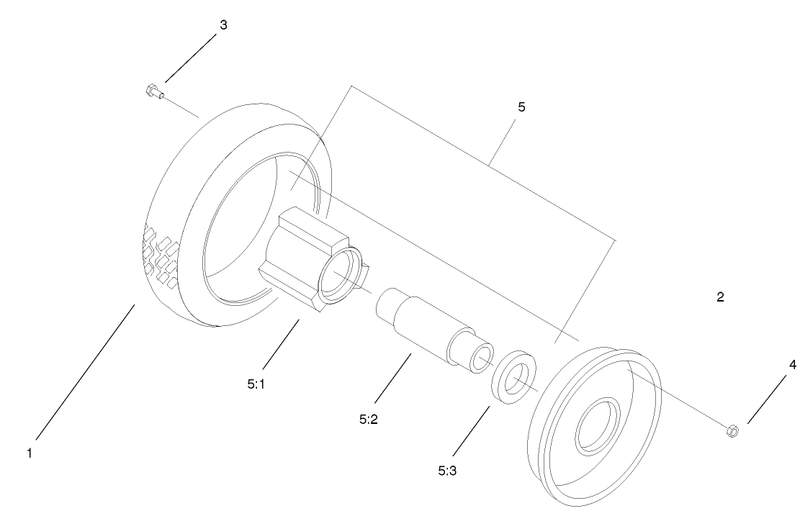 Front Wheel and Tire Assembly No 53 7720