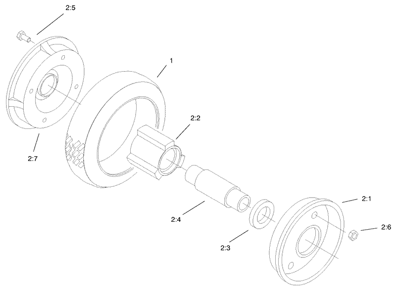 Rear Wheel and Tire Assembly